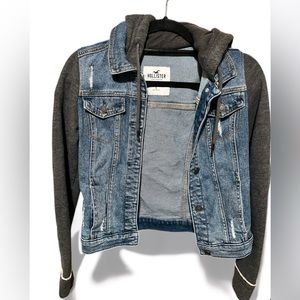 HOLLISTER DENIM/SWEATER JACKET